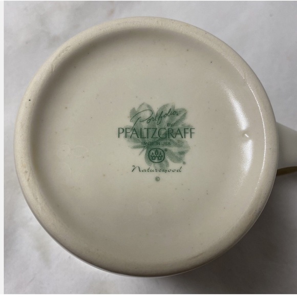 Pfaltzgraff Naturewood Pattern 2-Coffee Cup and 2-Saucer Set~4 Pieces Total - Picture 9 of 15